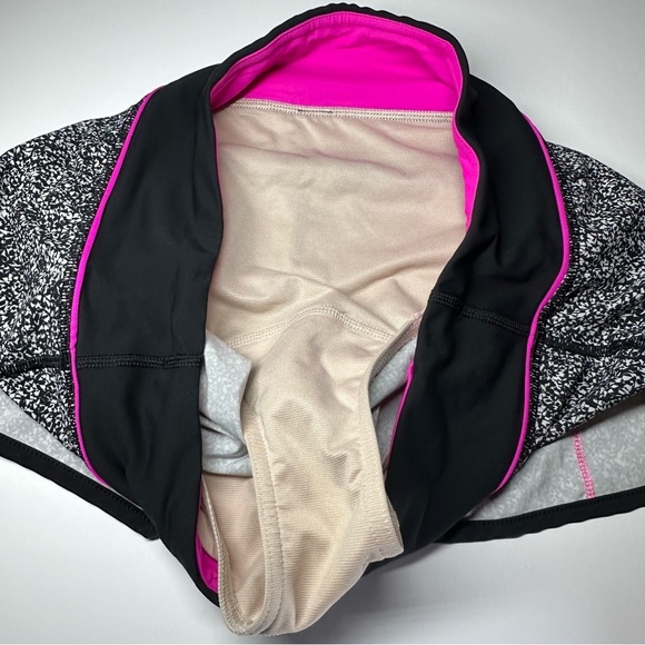 Lululemon Run Speed Shorts Flashback Static Pink Raspberry Glo Sz 6 Running Gym - Picture 4 of 12